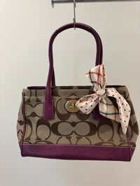 Image 1 of Vintage Coach Signature Hamptons Handbag