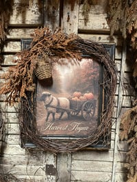 Image 2 of #1...  Harvest Thyme ~  Sheep Cart ~ Pumpkins ~