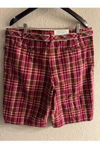 Image 12 of New Sz 16 Merona Contour Fit Belted Shorts #975*12