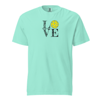 Image 4 of LOVE Pickleball Unisex Garment-dyed Heavyweight T-shirt