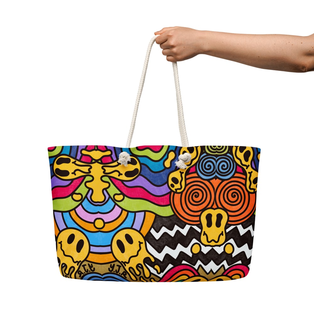 Image of TrippySmiles Oversized weekender bag