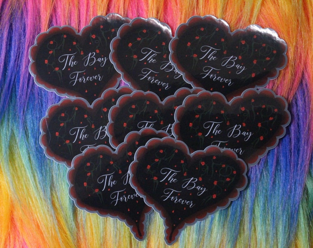 Image of Bay Area Forever Rose Sticker 🖤🥀