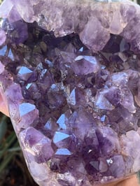Image 9 of Amethyst Points Cluster With Polished Edges #1574