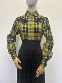 Image 1 of Pure wool beaded tartan mod shirt