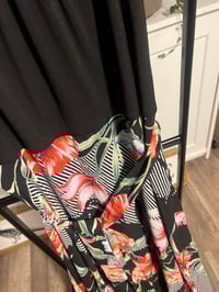 Image 3 of sheer bottom long flower dress