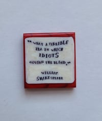 Image 3 of Small W Shakespeare quote murrine Copy