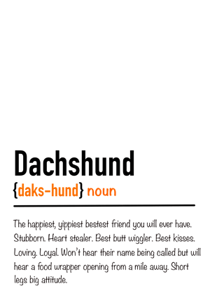 Image of Dachshund Print