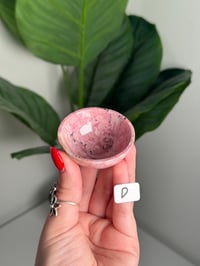 Image 5 of CHOOSE YOUR OWN PINK RHODONITE MINI BOWLS -PERU-