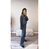 Blue - Gray Zip Up Collor Tracksuit 