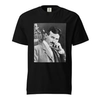 Image 2 of Nikola Tesla Portrait Unisex garment-dyed heavyweight t-shirt
