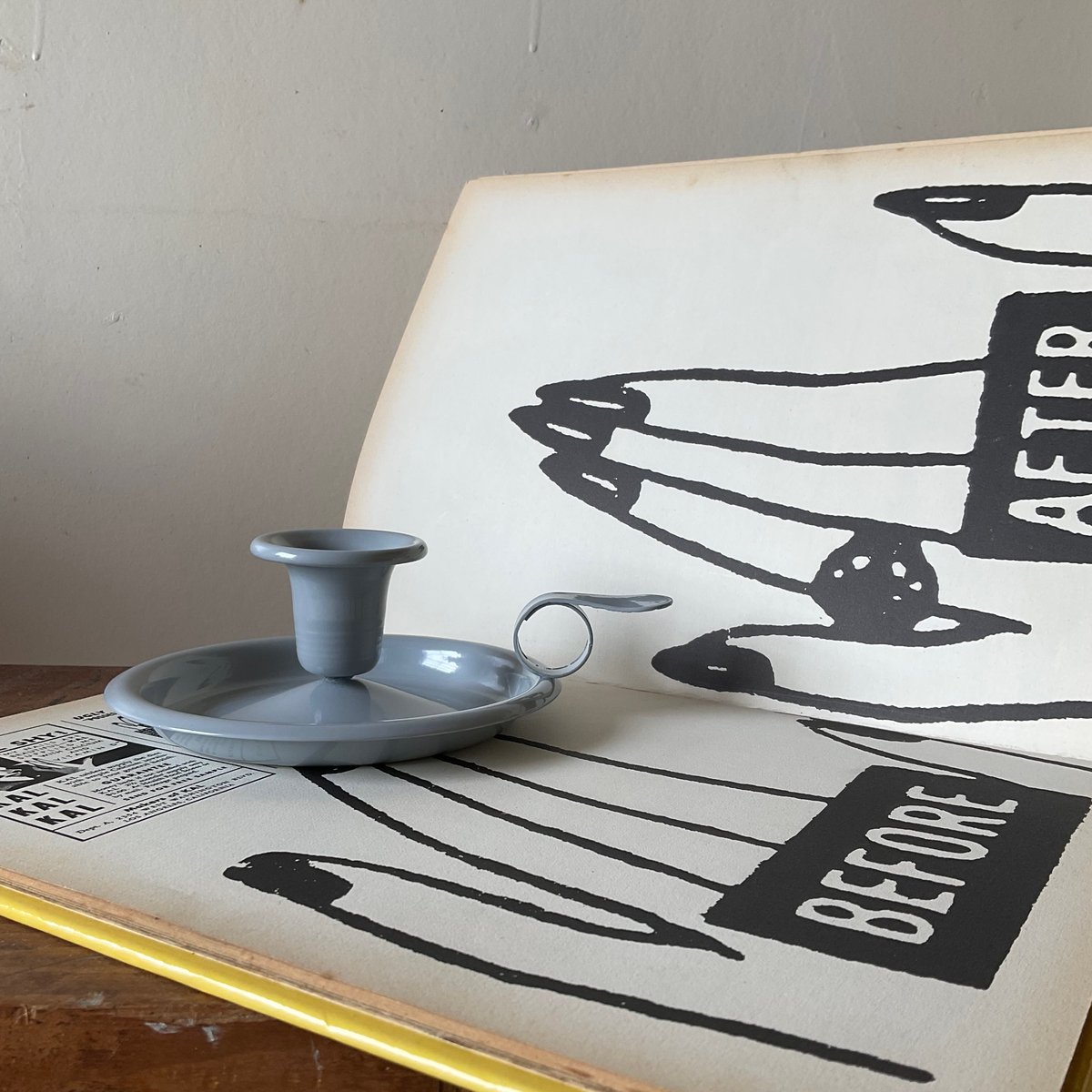 Flotsam & Jetsam — Grey Candle Holder