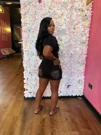 Image 3 of black jean dress