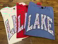 Floral Patriotic LAKE T-Shirt