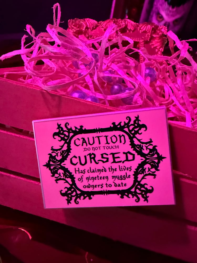 Image of Cursed Necklace Placard