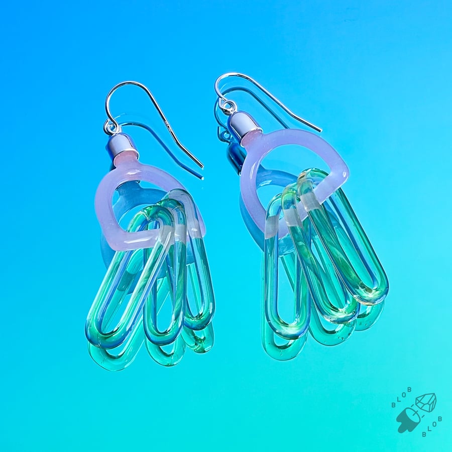 Image of Pink Arc Dangles
