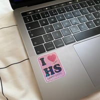 Image 2 of i love HS sticker