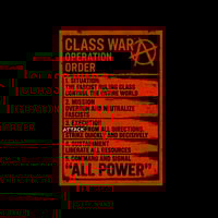Image 2 of Operation Order for Class War- Black Hoodie - Back - PRESALE