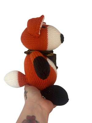 Image of Handmade Fox with Camo Bandana