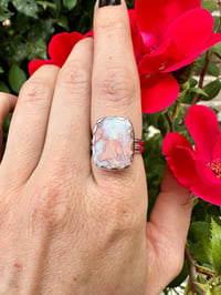 Image 4 of Cotton Candy Agate Ring (Square)