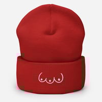 Image 3 of Tri boobies Cuffed Beanie