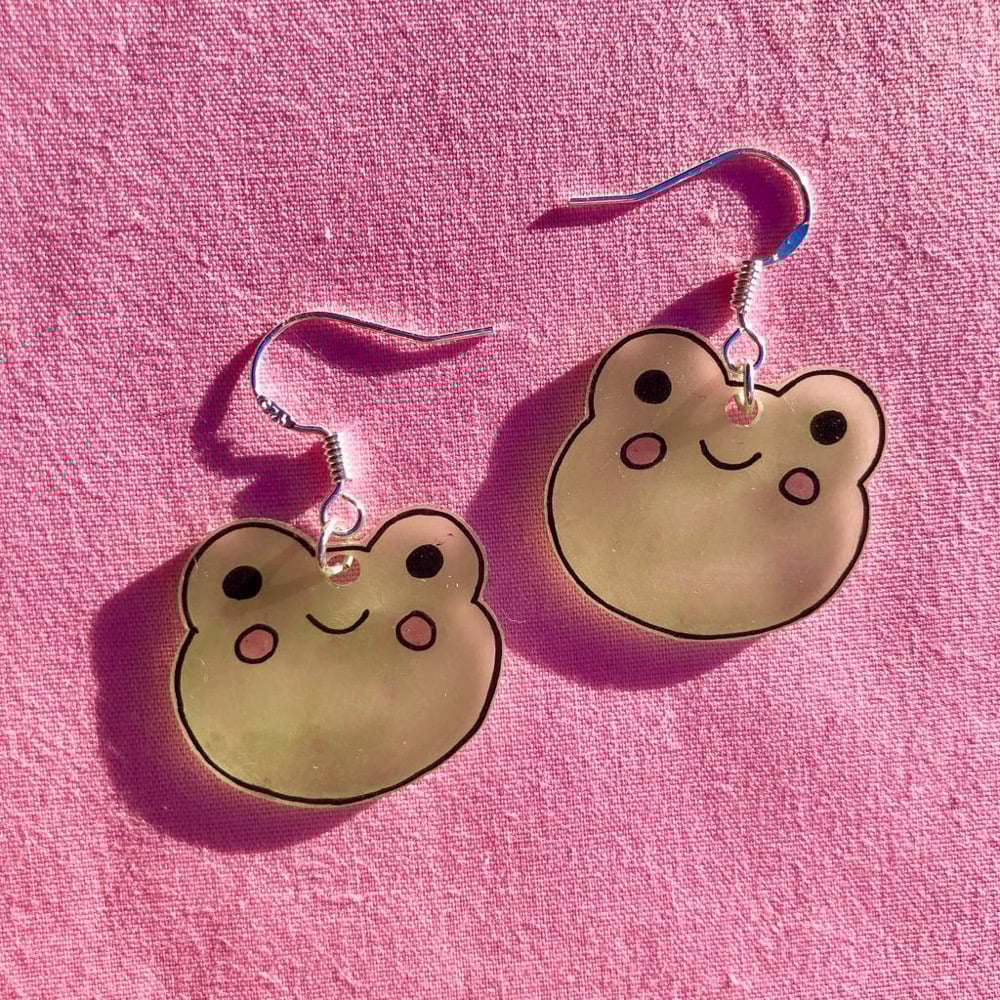 Image of froggy earrings