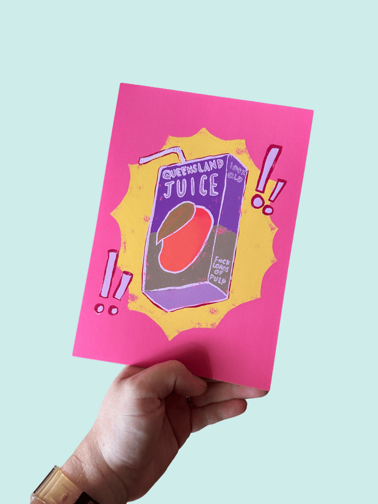 Image of Queensland Juice A5 Card Print