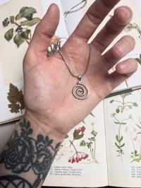 Image 3 of Silver Swirl Necklace 
