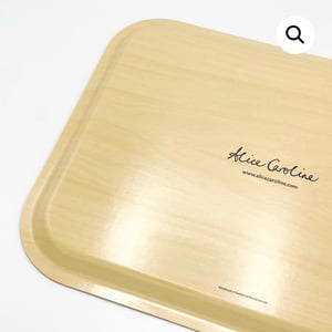 Image of Liberty Fabric Tray - Strawberry Thief Grey