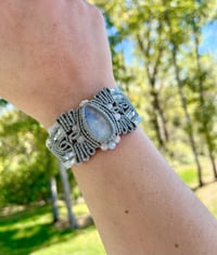 Image 1 of Moonstone Macrame Bracelet