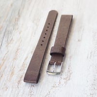 Image 1 of 15,5mm Wild Pigskin in Dk Brown - Open Ended