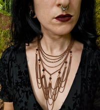 Image 6 of Red Tigers Eye Copper Chain Necklace 