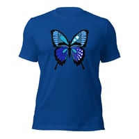 Image 5 of Unisex t-shirt “Blue Butterfly”