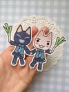 Toro + Kuro Sticker