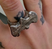 Image 2 of Cuttlefish Cast pewter Batman ring size N/O