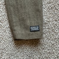 Image 6 of LEVIS JASPER CLUB COAT MENS SIZE LARGE WOOL BLEND HERRINGBONE OVERSIZED BROWN NEW
