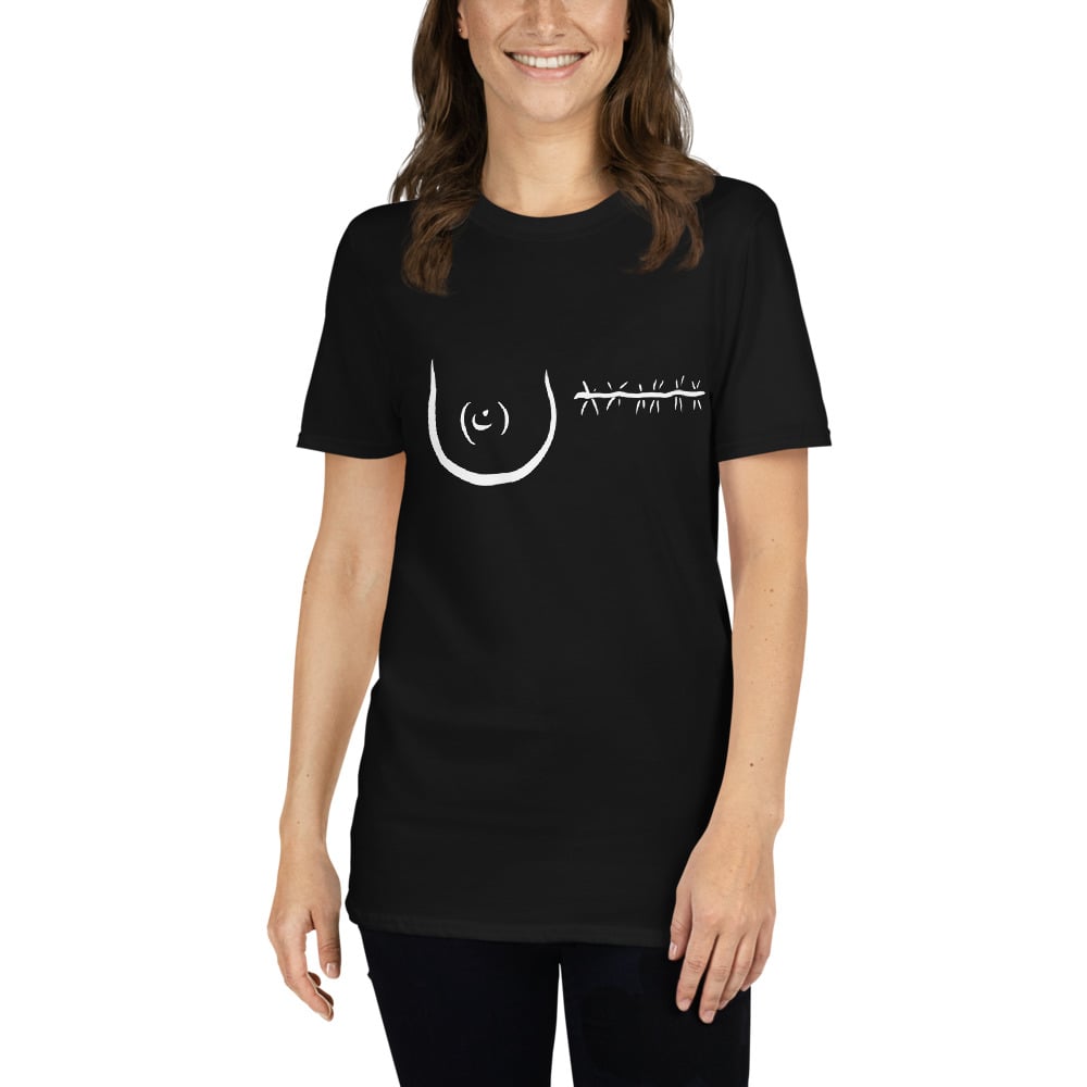 Mastectomy Boobs Short-Sleeve Unisex T-Shirt | Jennipur Jane Mastectomy Boobs Short-Sleeve Unisex T-Shirt | Jennipur Jane