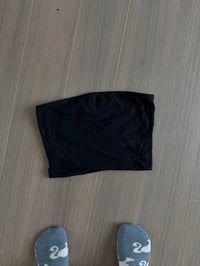 black tube crop top (sz med)
