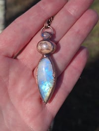 Image 1 of Electroformed Jelly opal necklace 12