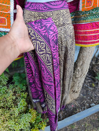 Image 3 of Milan hareem trousers with matching head scarf -dark pink upto 14 uk