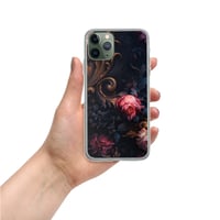 Image 3 of Gothic Rococo Dark Flowers and Filigree Clear Case for iPhone®