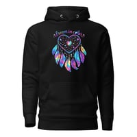 Image 2 of Unisex Hoodie Dream In Color Dreamcatcher Western Boho Feathers 