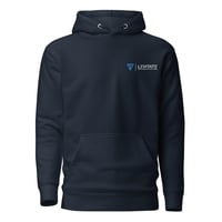 Unisex Hoodie, Blue/White logo