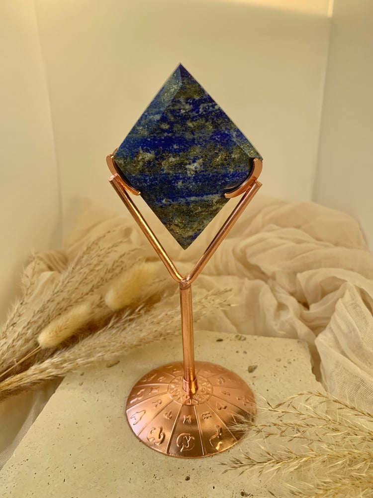 Image of Lapis Lazuli Rhombus on Stand 