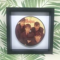 Image 1 of The Beatles, framed original 7" vinyl records