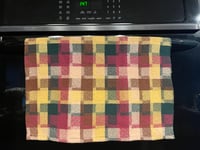 Image 4 of 100% cotton Handwoven Kichen towels “Colors of Autumn”. (Set of 2) 
