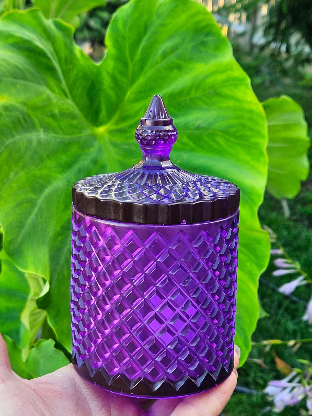 Image of Purple Lattice Jar 2