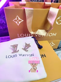 LV Full Bling Earrings