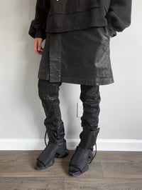 Image 5 of '15 Rick Owens DRKSHDW Waxed Kilt Jeans - M