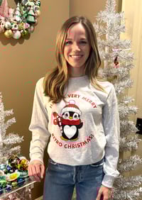 Image 2 of Retro Penguin Long Sleeve T-Shirt