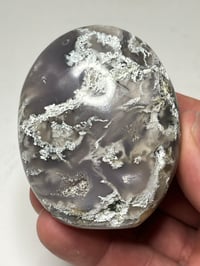 Image 4 of Moss Agate Palm Stone #2581
